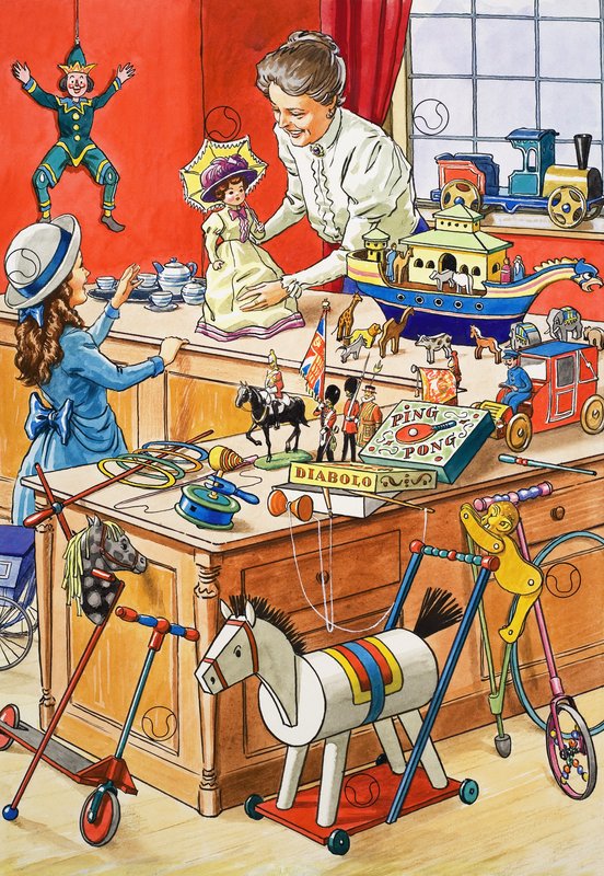 A Toy Shop by English School