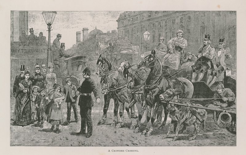 A crowded crossing by English School
