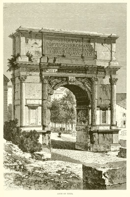 Arch of Titus by English School