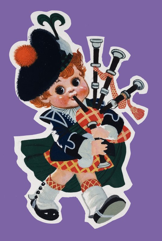 Bagpiper by English School