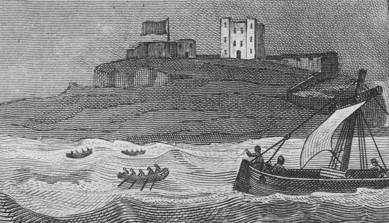 Bamborough Castle by English School