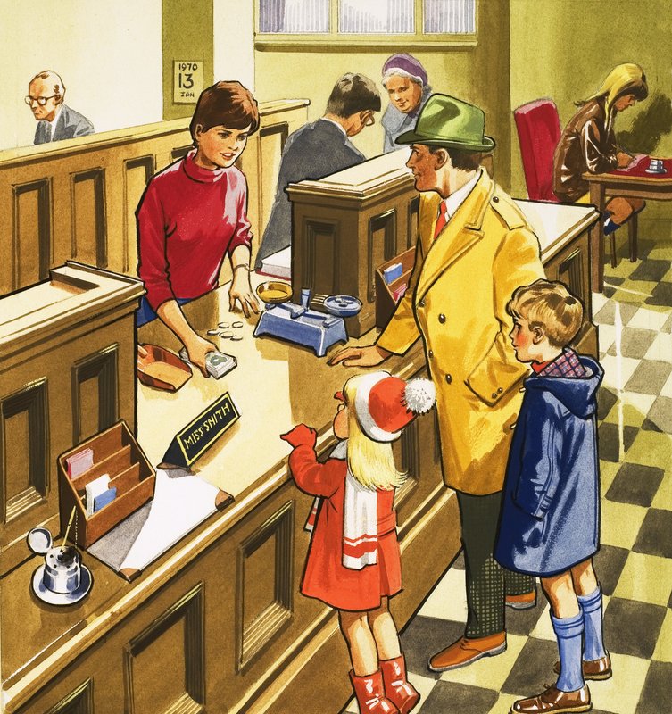 Bank Teller by English School