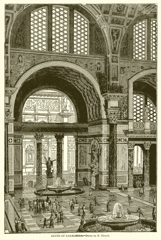 Baths of Caracalla by English School