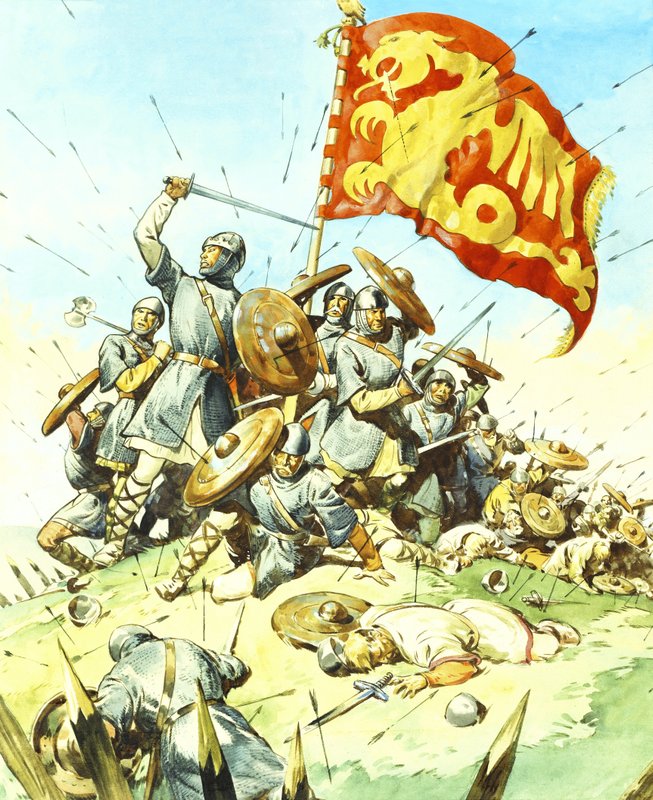 Battle Scene by English School