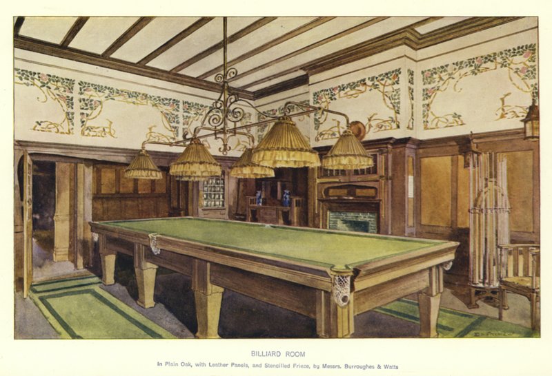 Billiard Room by English School