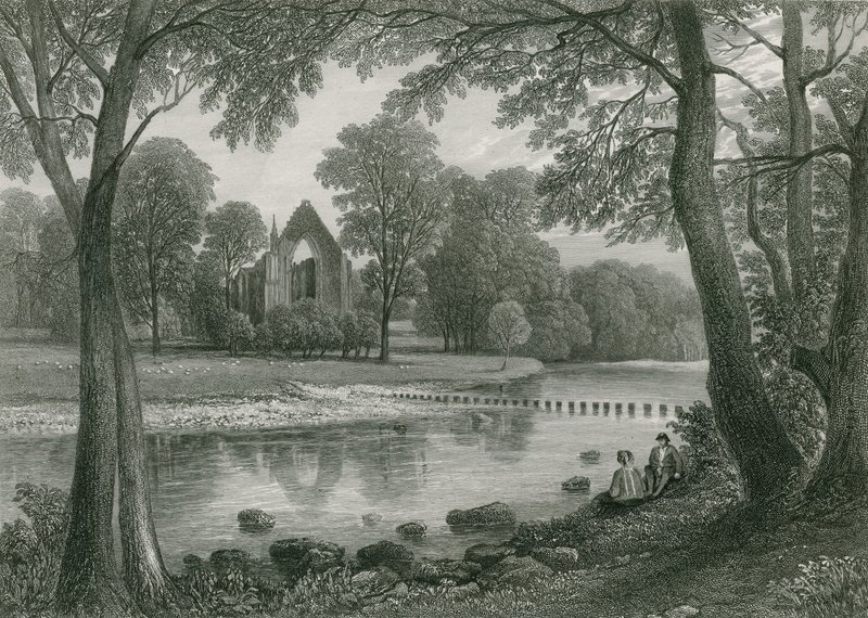 Bolton Abbey by English School