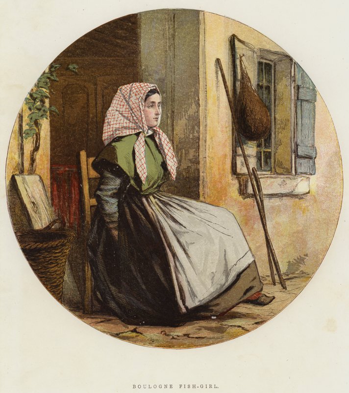 Boulogne Fish-Girl by English School