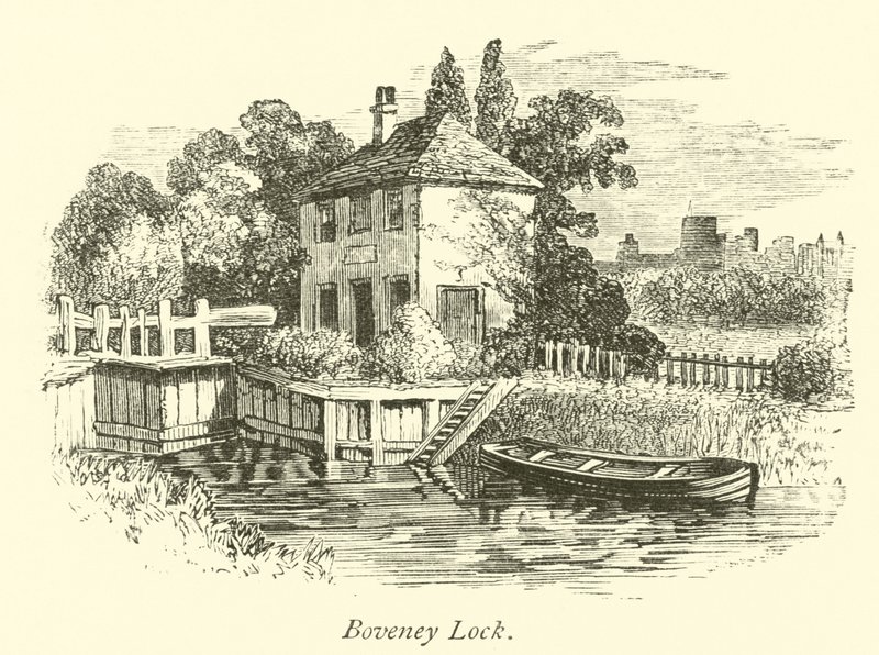 Boveney Lock by English School