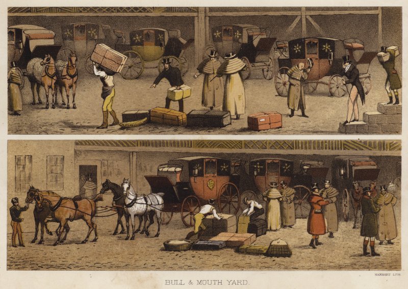 Bull and Mouth Yard by English School
