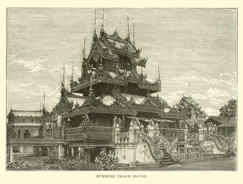 Burmese Image House by English School