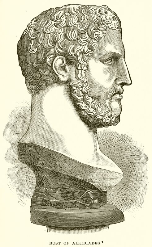 Bust of Alcibiades by English School