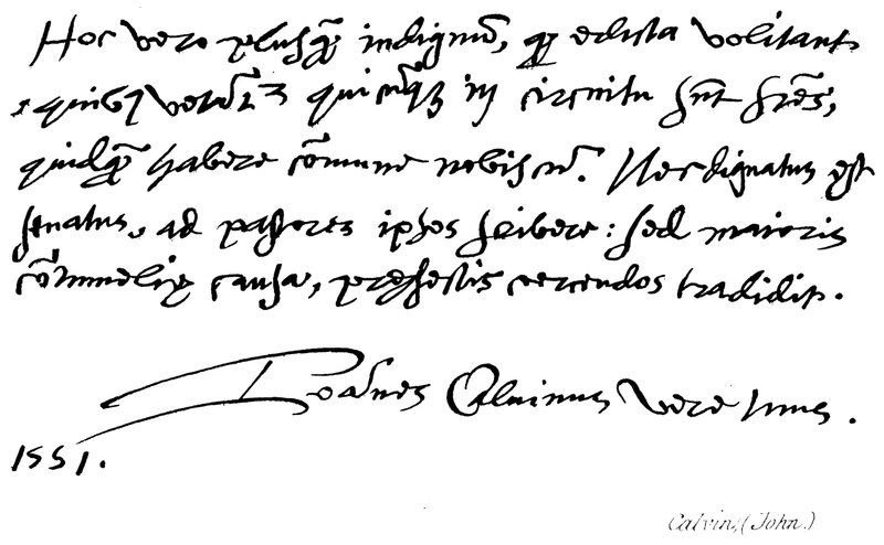 John Calvin by English School