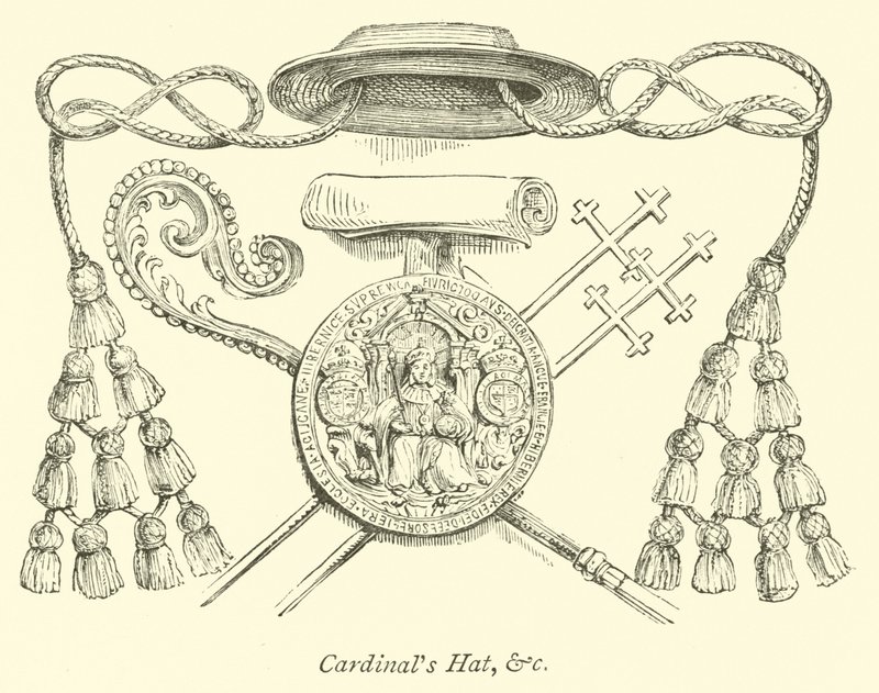 Cardinals Hat, etc by English School