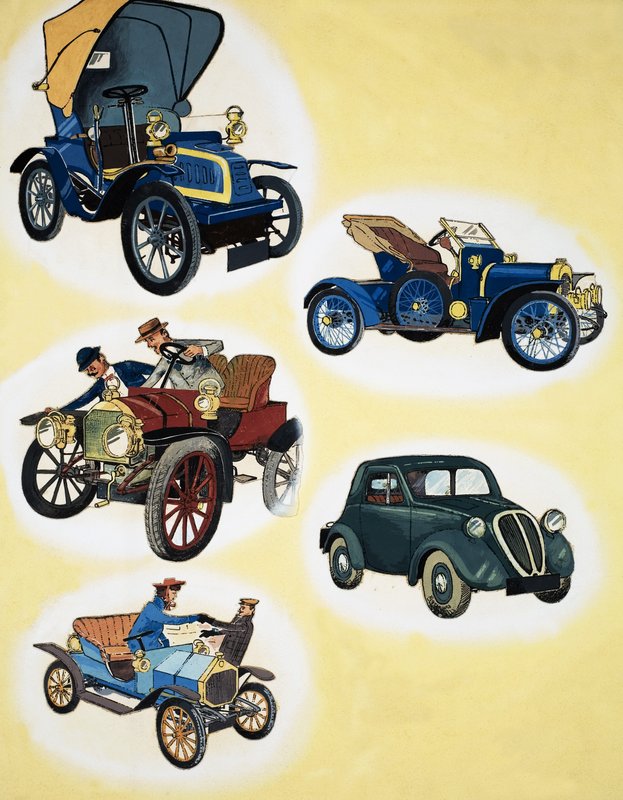Cars of the Past by English School
