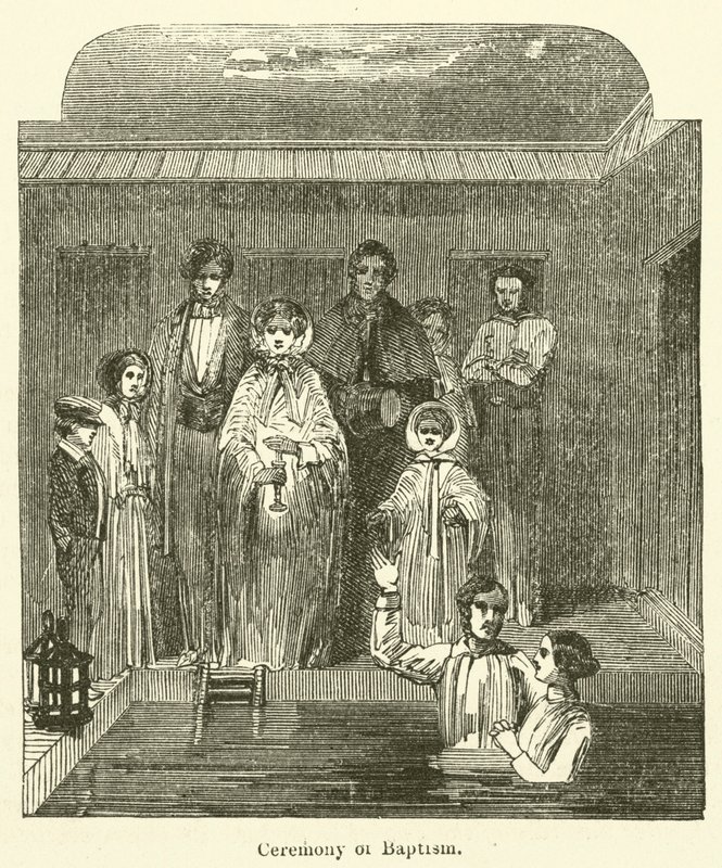 Ceremony of Baptism by English School