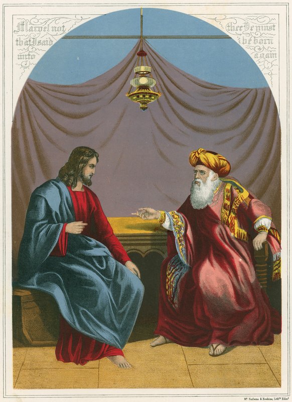 Christ and Nicodemus by English School