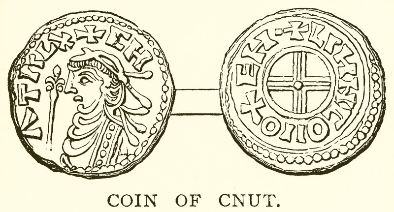 Coin of Cnut by English School