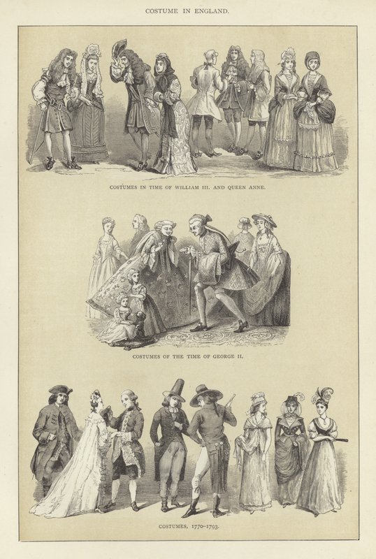 Costume in England by English School