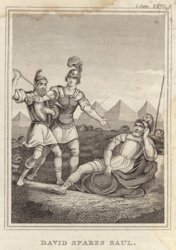 David Spares Saul by English School