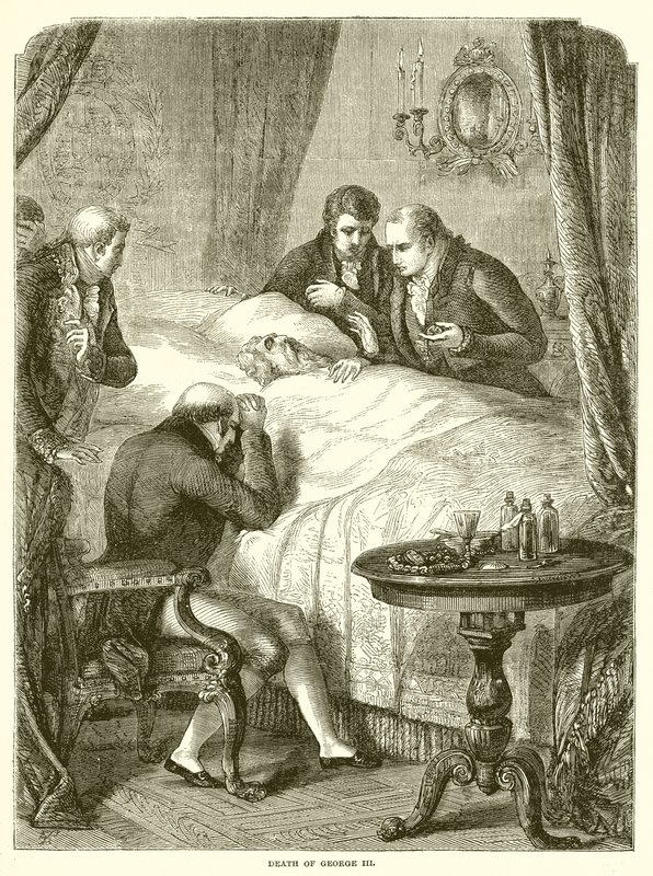 Death of George III by English School
