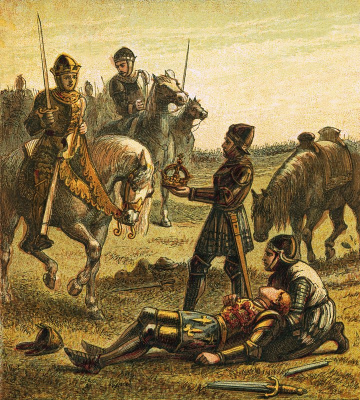 Death of Richard III by English School