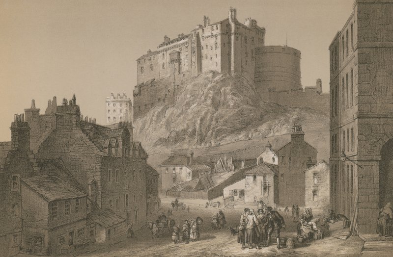 Edinburgh Castle by English School