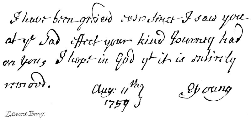 Edward Young by English School