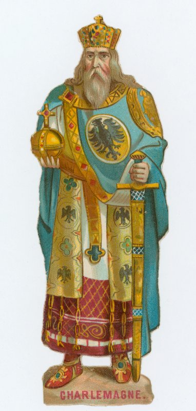 Emperor Charlemagne by English School