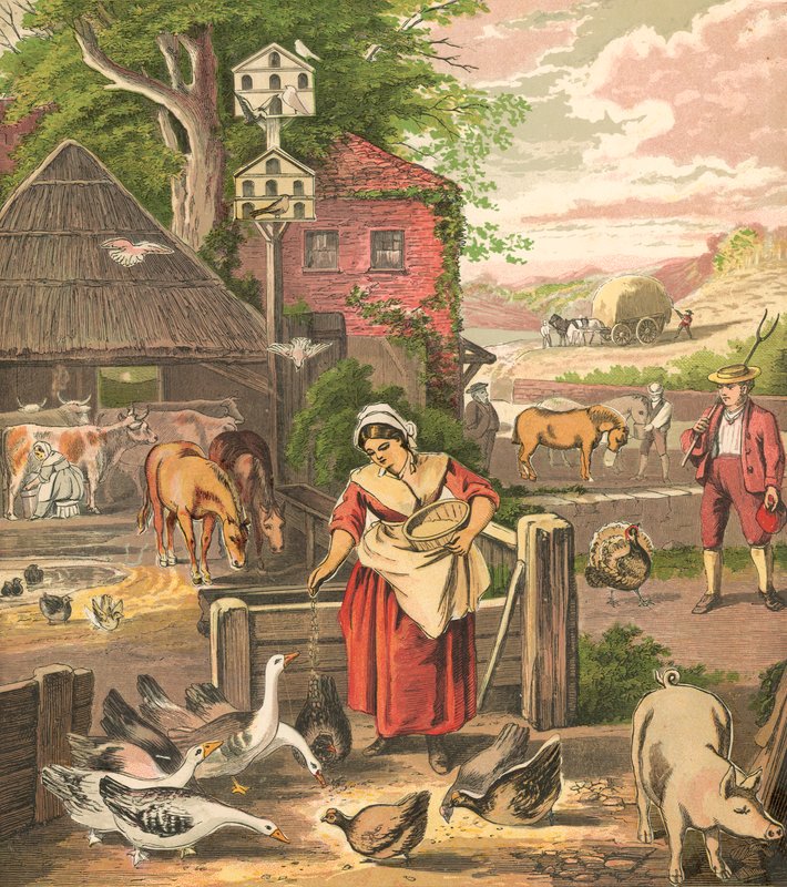 Farmyard by English School