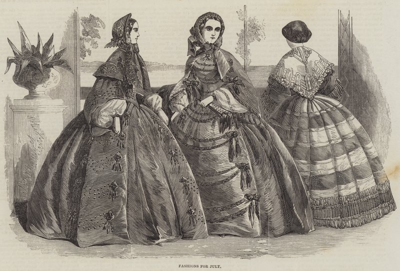 Fashions for July by English School