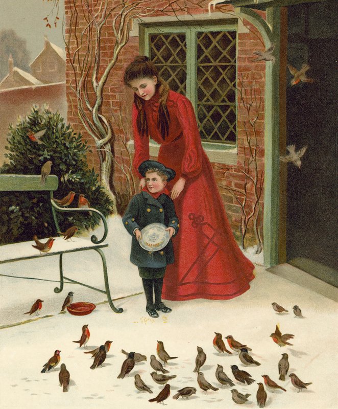 Feeding Birds by English School