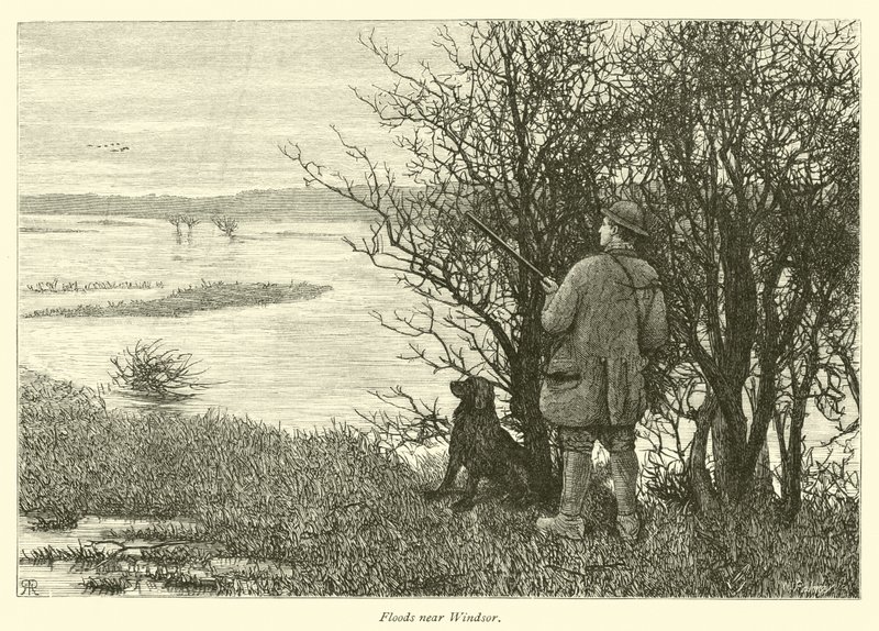 Floods near Windsor by English School