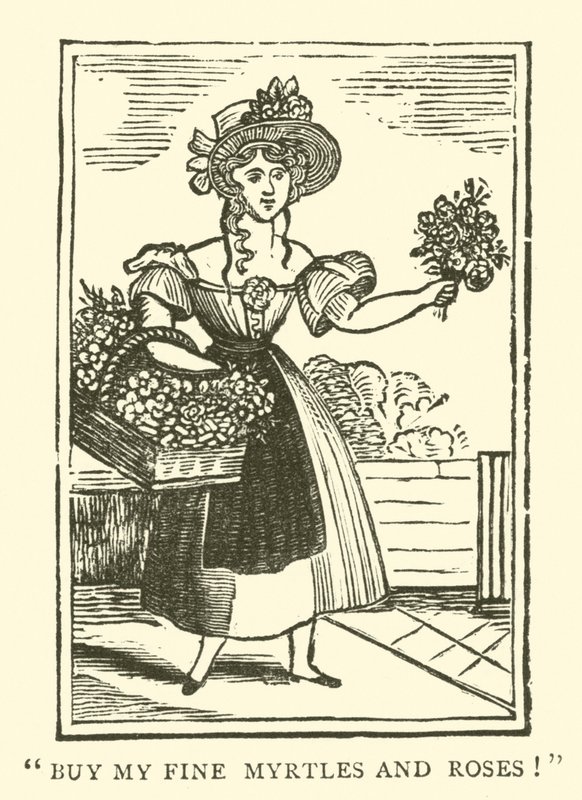 Flower seller by English School