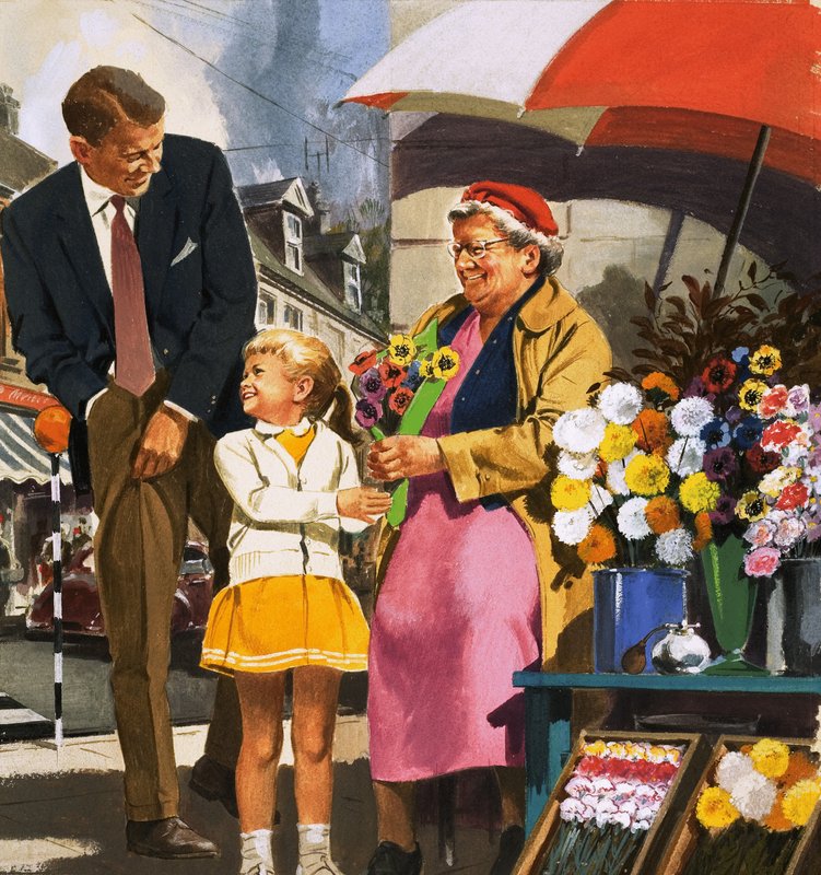 Flower Seller by English School