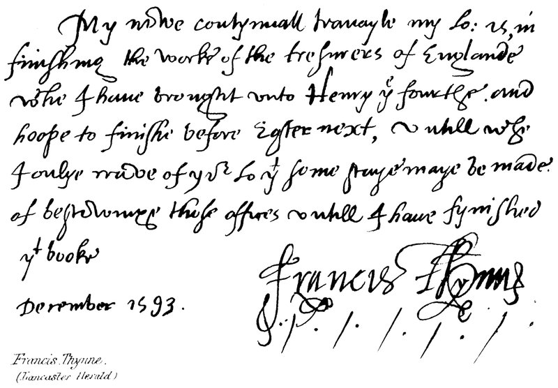 Francis Thynne by English School