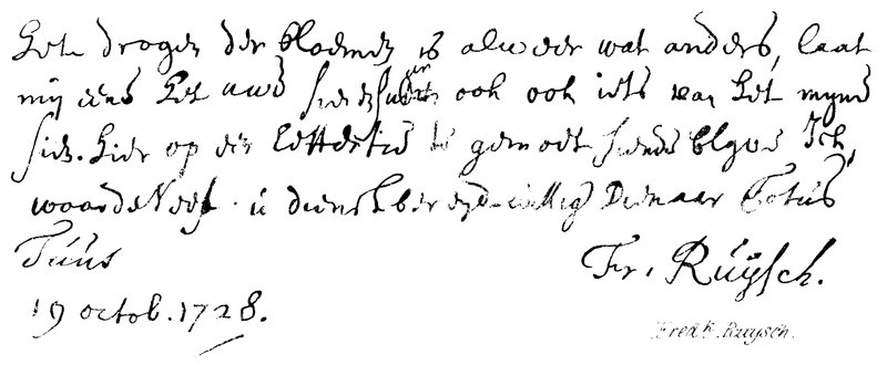 Fredk Ruysch by English School