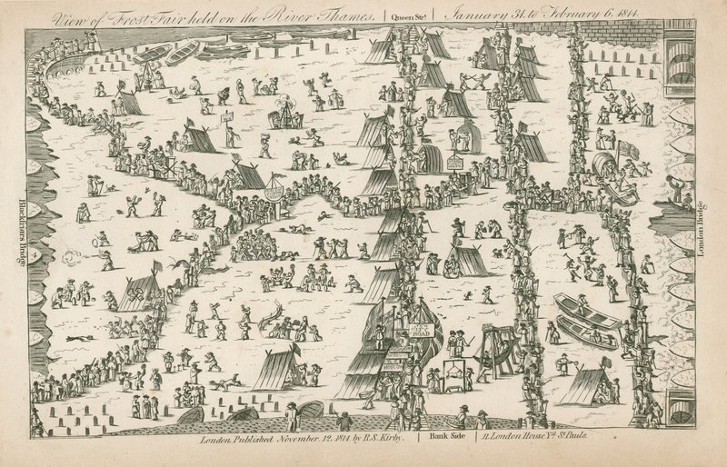 Frost Fair of 1814 by English School