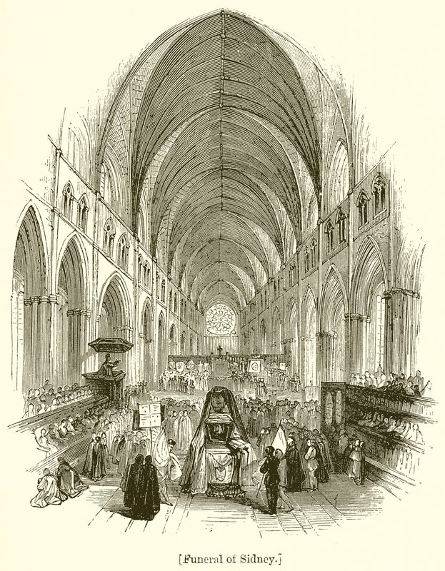 Funeral of Sidney by English School