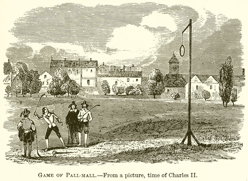 Game of Pall-Mall by English School