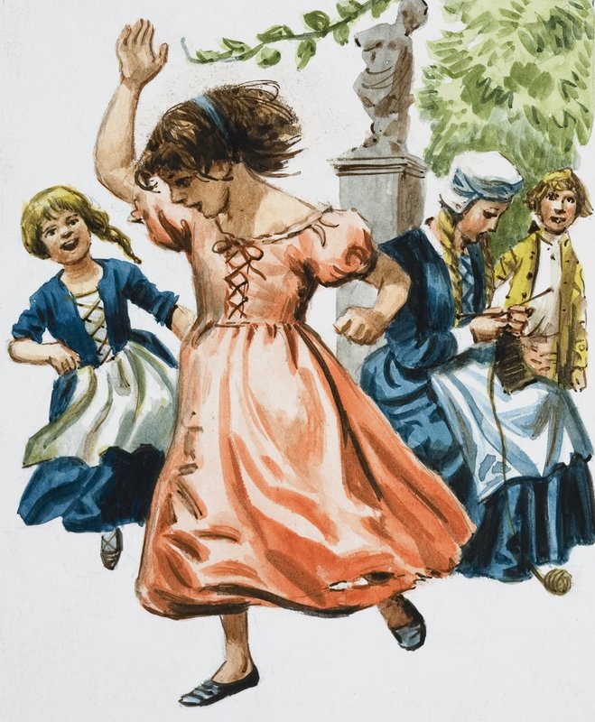Girls Dancing by English School