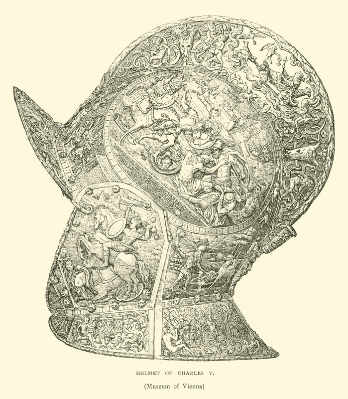 Helmet of Charles V by English School
