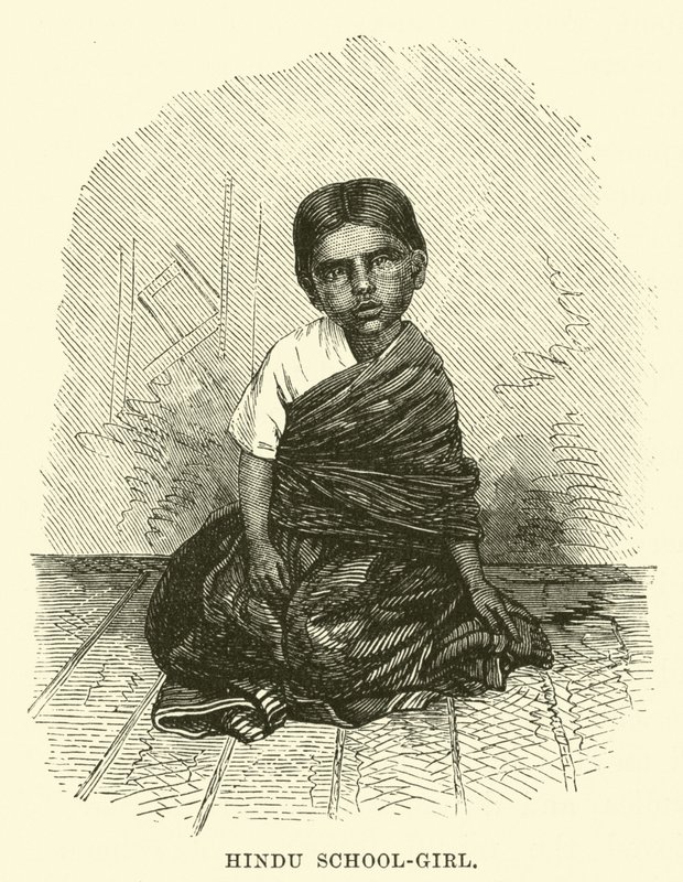 Hindu School-girl by English School