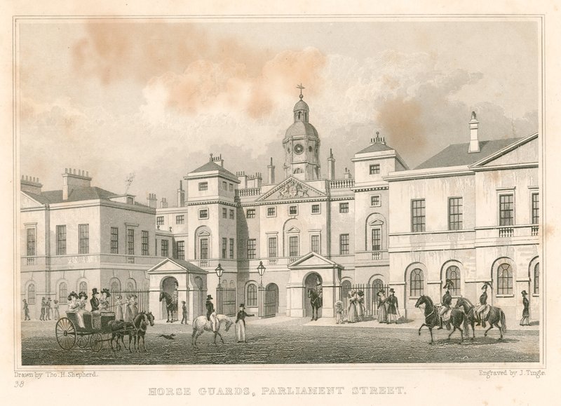 Horse Guards by English School
