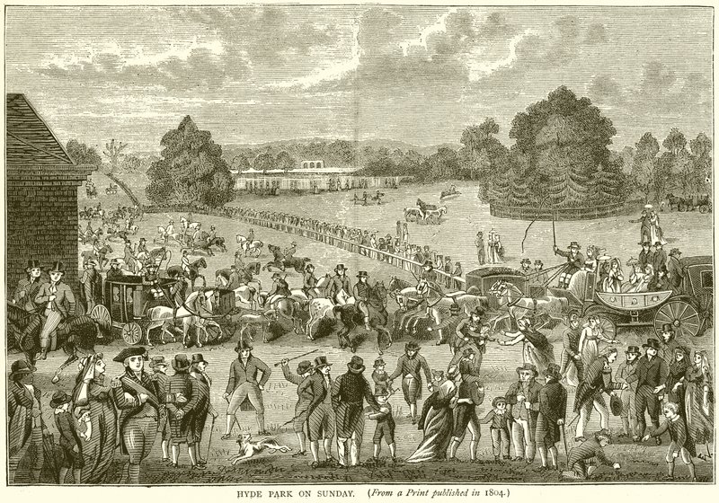 Hyde Park on Sunday by English School