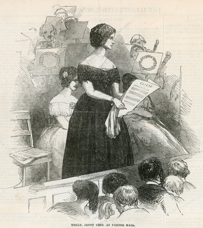 Jenny Lind at Exeter Hall by English School