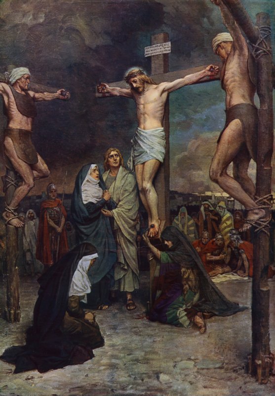Jesus On The Cross by English School