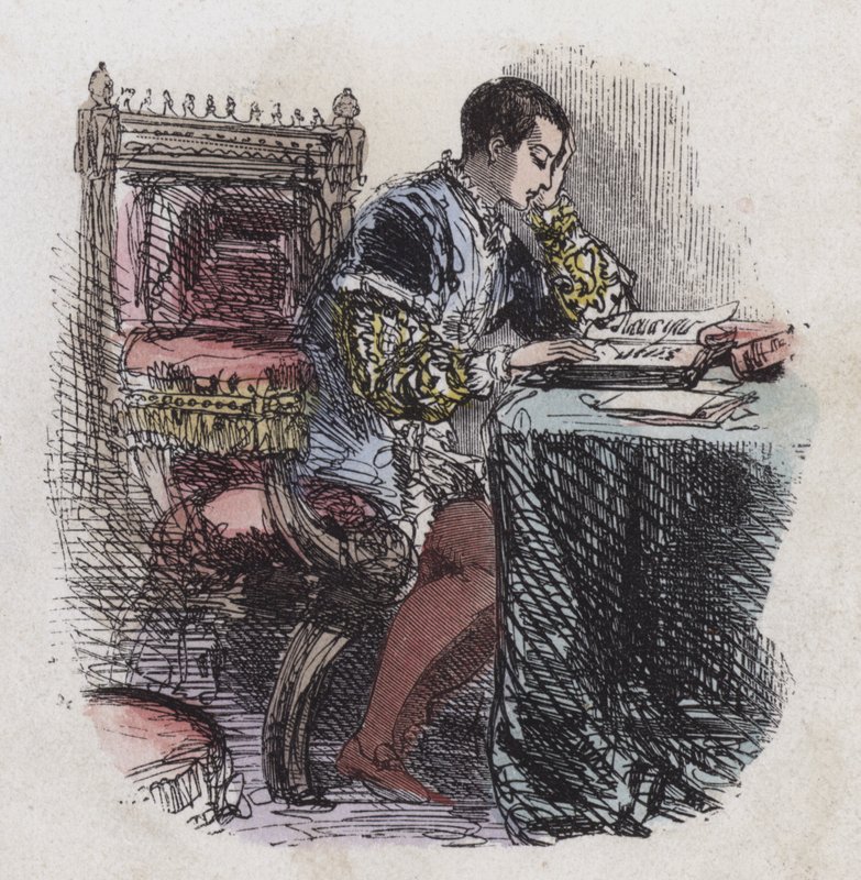 King Edward VI reading by English School