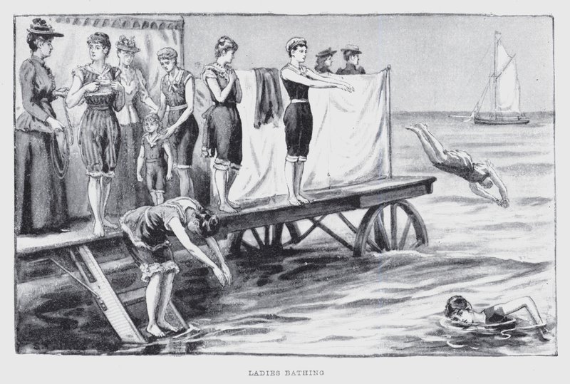 Ladies bathing by English School