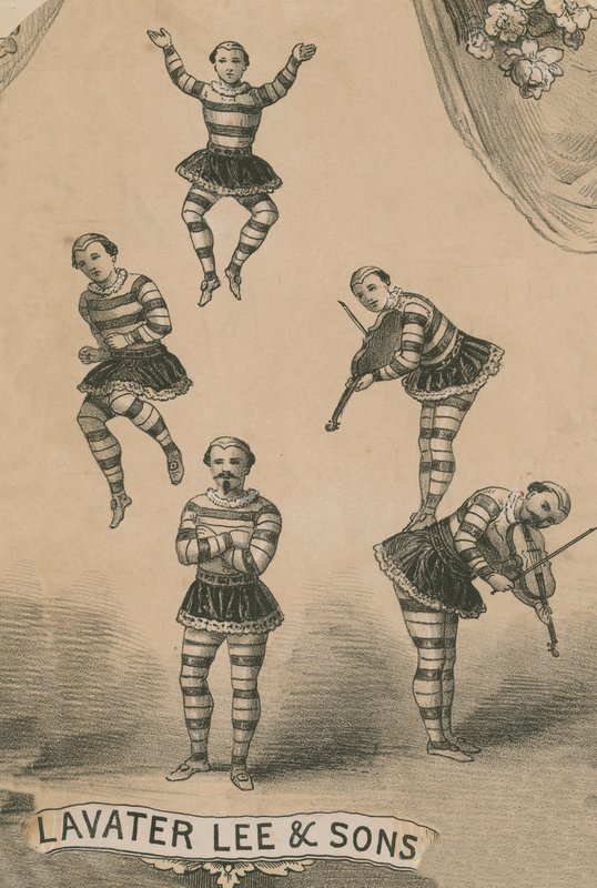 Lavater Lee and Sons, acrobats by English School
