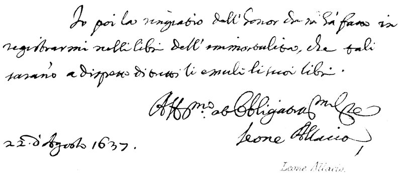 Leone Allacio by English School